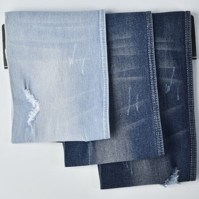 購入 ダークブルー 10.1オンス ポリエステル 綿 スパンデックス デニム 繊維 収縮 抵抗 online manufacture