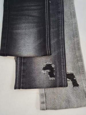 購入 13OZ 重量 超柔らかい綿 ポリエステル 黒/黒 ジーンズ用 デニム面料 online manufacture