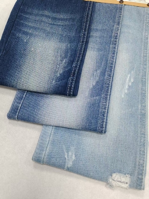 購入 夏用ジーンズ衣料スタイル向けノンストレッチコットンポリエステルデニム生地 DARK INDIGO JSD3226 TWILL online manufacture