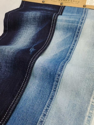 購入 8.9oz 85%Cotton Dual-Core Siro Yarn Cross Slub 10s Denim Fabric 180cm Full Width For Jeans Or Jacket online manufacture