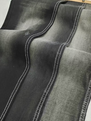 購入 6.8oz Light Weight 61%Lyocell BLACK/BLACK Twill Style Stretch  Denim Fabric 69/71'' Full Width JSD2035A For Summer Jeans online manufacture