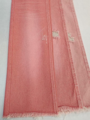 購入 Factory Sales Woven Pink Color Left Twill Style 10.6oz Denim Fabric With 10*7 Construction  JSD3023P For Jeans online manufacture