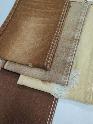 購入 14oz Heavy Weight dark khaki Color Twill Style Denim Fabric 7*6 Construction Woven JSD3047F For Jeans online manufacture