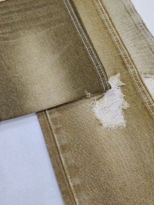 購入 14オンス 重量 軽量 緑色 ツウィル スタイル デニム 織物 7*6 冬用ジーンズ用 online manufacture