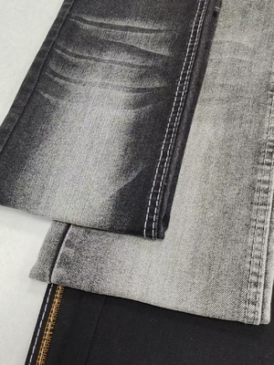 購入 78%コットン 11.8オンス 重量 トウィルスタイル 黒/黒 高ストレッチ デニム製 男性用ジーンズ online manufacture