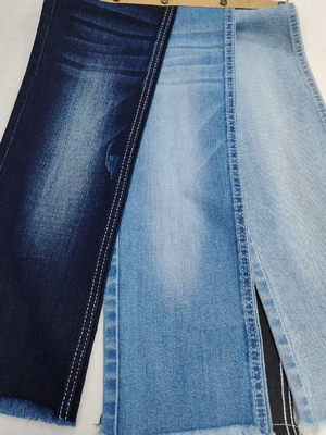 購入 8.8オンス シロ糸 縦スラブ 濃インディゴデニム生地 10+10*16/55 構造 女性用ジーンズ online manufacture