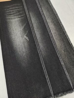 購入 ツイル 10S 70%コットン ハイストレッチデニム生地 BLACK/BLACK 10オンス 170-172cm ジーンズ用 online manufacture
