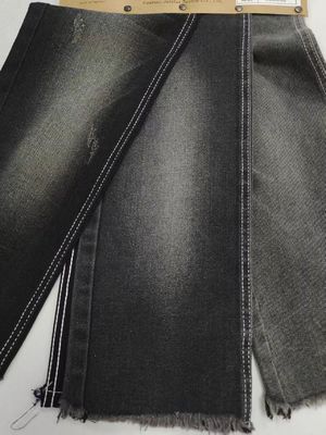 購入 11.2oz 60%Cotton Denim Fabric 7S BLACK/BLACK For Youth Denim Pants online manufacture