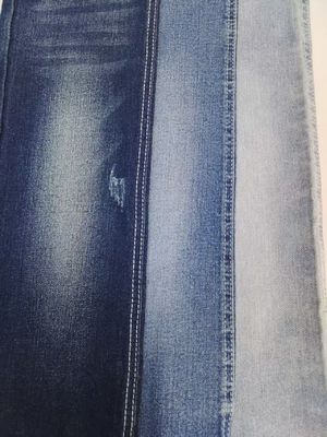 購入 High Stretch Dark Indigo Denim Fabric 12S 9.3oz For Woman Jeans online manufacture