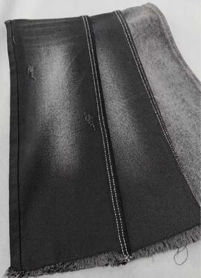 購入 10oz Medium elastic Black/Black right twill with full width 180cm construction 8*10/40+75 Denim fabric  JSD3078A for jeans online manufacture