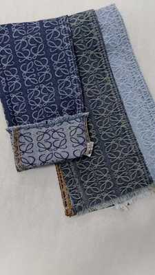 購入 Beautiful pattern Heavy weight Dark blue with full width 180cm /10x7 Denim fabric for jeans online manufacture