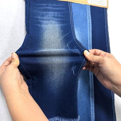 9OZ ストレッチ弾性 インディゴ サテン デニム 繊維 レディース 収縮防止