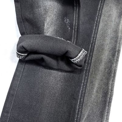 柔らかい黒 10オンス ヘビーウェイト デニム 男性用ジーンズ 65%C 33%P 2%S